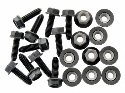 M6-1.0mm x 16mm Long 20 pcs Toyota Body Bolts /& Flange Nuts #377 10mm Hex