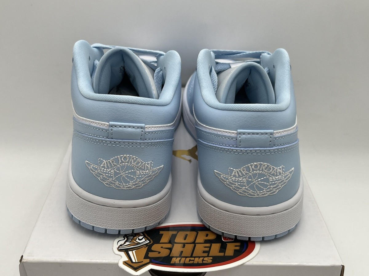 靴 NIKE AIR JORDAN 1 RETRO LOW OG ICE BLUE DS NEW NIKE AIR JORDAN 1 LOW WMNS ICE BLUE SIZE 9.5/8