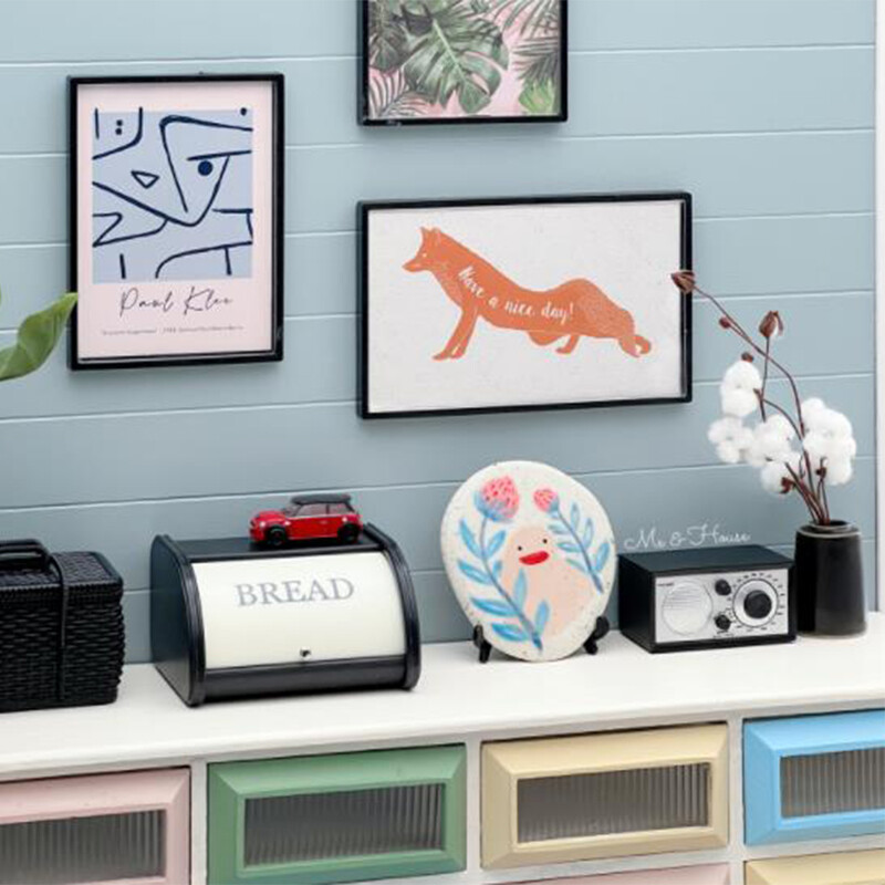 1/6 Dollhouse Radio Audio Player PVC Miniature Toys Pretend Play