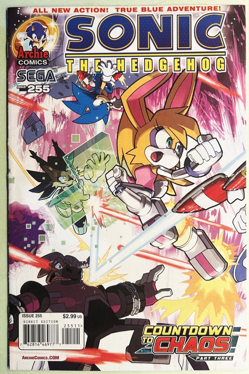 SONIC The HEDGEHOG Comic Book #255 January 2014 COUNTDOWN TO CHAOS