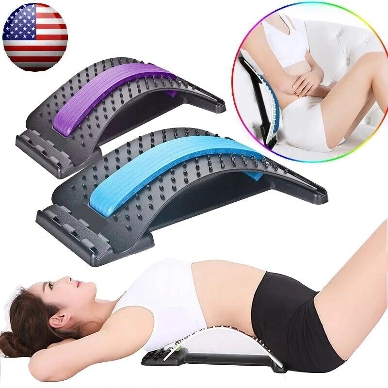 Back Stretcher, Popper Spine Upper Lower Back Pain Relief Cracker Device  Lumbar