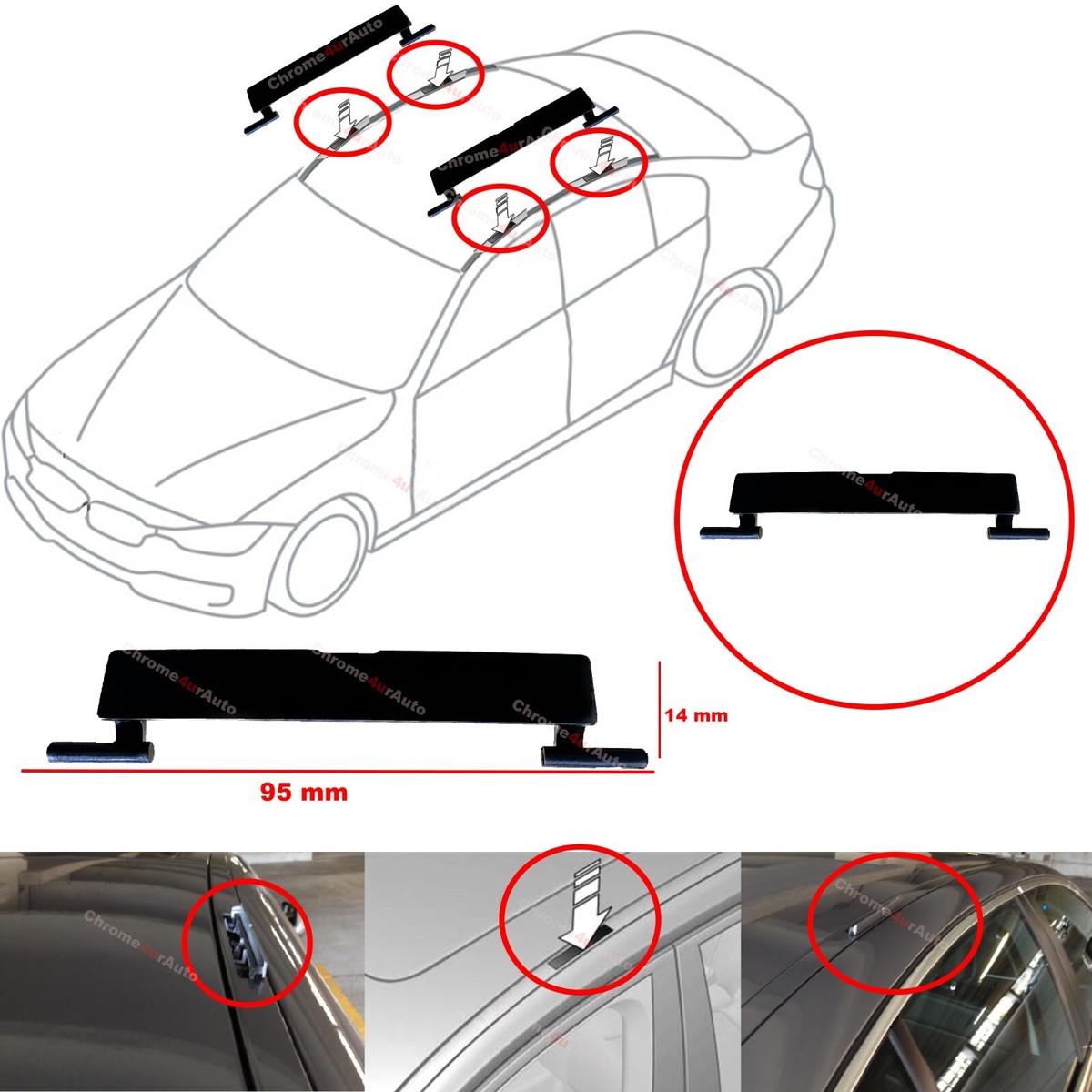 FOR MERCEDES CLA Roof Rack Moulding Connecting Cover 1176900182  