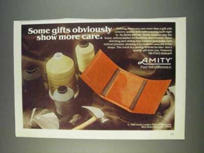 1982 Amity Tri-Fold Billfold Ad - Some Gifts