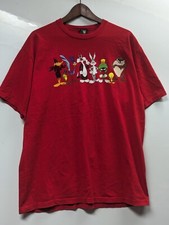 Warner Brothers Studio Store XL T-shirt Tazmanian Devil Bugs Bunny Y2K 1994 AOP