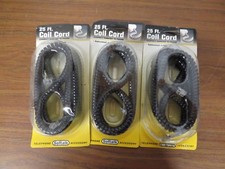  lot of 3 Softalk Handset Coil Cord for Phone 25 ft 1 Pack , Male Phone, Black