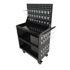 31.5" H  Tool Cart,Garage Workbench Metal top Storage  Mobile  Auto Organizer