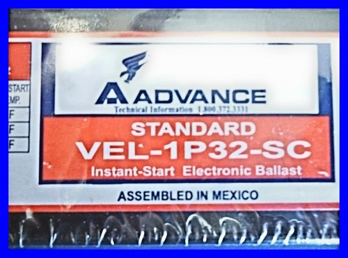 (Quantity 10) Electronic Ballasts, VEL-1P32-SC, Advance, 277 volts, 60 hz, NIB - Picture 4 of 7