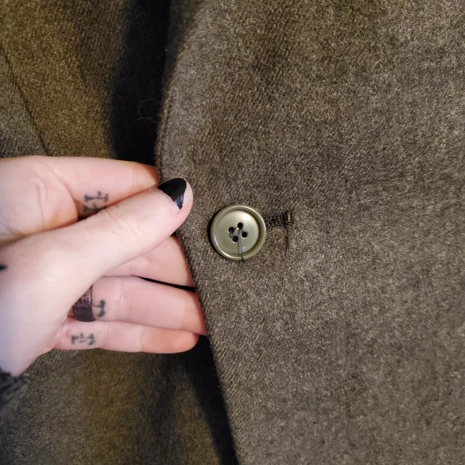 Missoni Uomo Gray Double Breasted Blazer Jacket Men's size 40R 100% Virgin Wool - Image 3 of 4