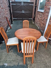 1970s Vintage GPlan Extendable Table, Four Chairs plus Two Sizes of   Protectir