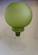 Vtg 1960 Empoli Candle Lamp Attributed to Carlo Moretti Satinato Avocado Green🥑