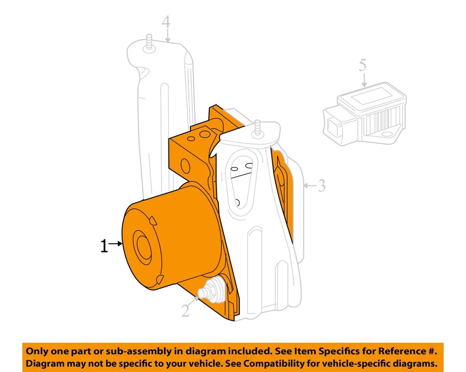 Conjunto de pieza de freno antibloqueo compatible con 08-16 SMART, 4514201475 Foto 3 de 4