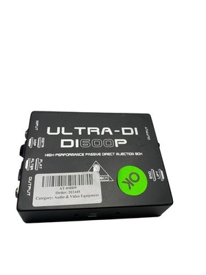 Behringer Ultra-DI DI600P 1-Channel Passive Converter Box