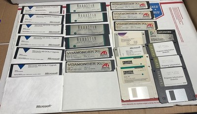 Microsoft MS-DOS Operating System Version 5  5.25'' Floppy Disk Install Plus More