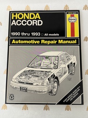 Honda Accord 1990-1993 Shop Service Repair Manual Wiring Diagrams