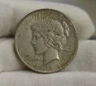 1934 D US Peace Silver Dollar $1 VF (Cleaned, Retoned)