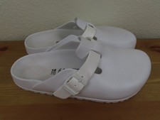 Birkenstock Boston Essentials Eva Clogs Womens Size 7 White Rubber Sandals Men 5