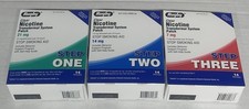 Rugby Clear Nicotine Patch. Steps One 21mg , Two 14mg , Three 7mg .