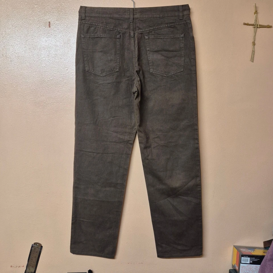 Andrea Fenzi Trousers Men's Size 34 Brown Cotton Made in Italy Casual - Image 2 of 4