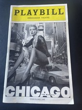 PLAYBILL from &ldquo;CHICAGO&rdquo; December, 2010 - Ambassador Theatre Broadway NYC