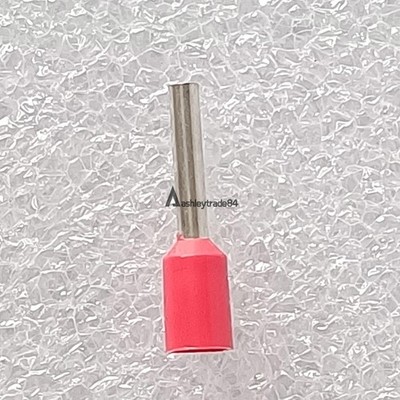 200Pcs 16AWG E1510 Wire   Crimp Connector Insulated Pin Terminal *yt