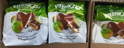 Pierniczki  Chocolate covered gingerbread/Apple filling 5.3 oz (2pk)