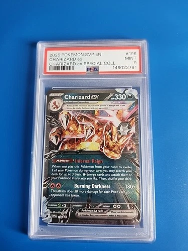 Charizard EX SVPEN 196 Black Star Promo PSA 9