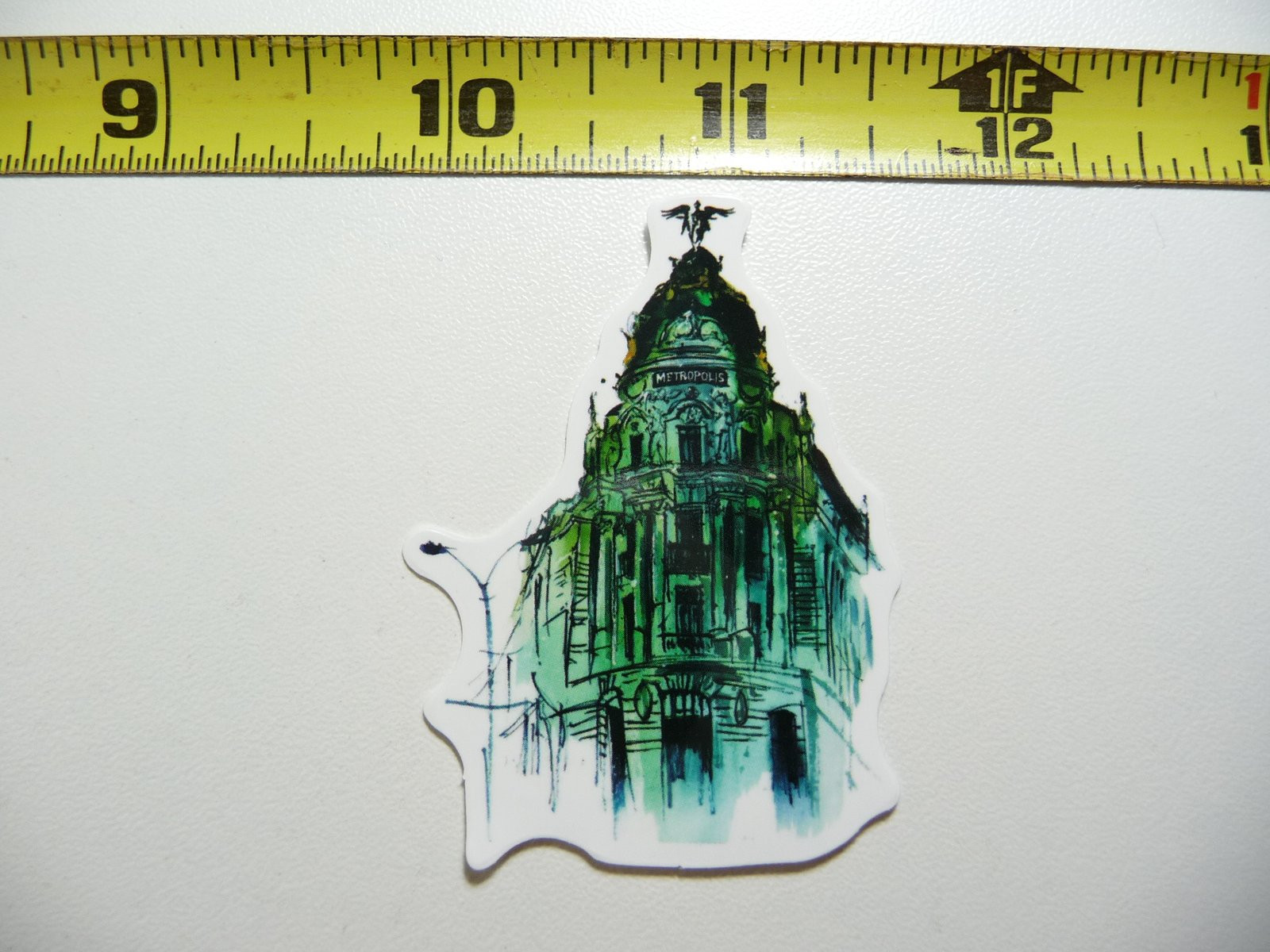METROPOLIS BUILDING MADRID SPAIN LANDMARK DECAL STICKER