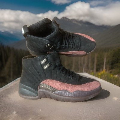 Jordan 12 Shoes Womens 8.5 Retro SP x A Maniere Black 2022 DV6989-001 - NO BOX