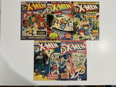 X-MEN LOT #77 VG, #85 FINE, #86 FINE+, #88 VG/F, #93 VG/F BRONZE AGE 1973-1975