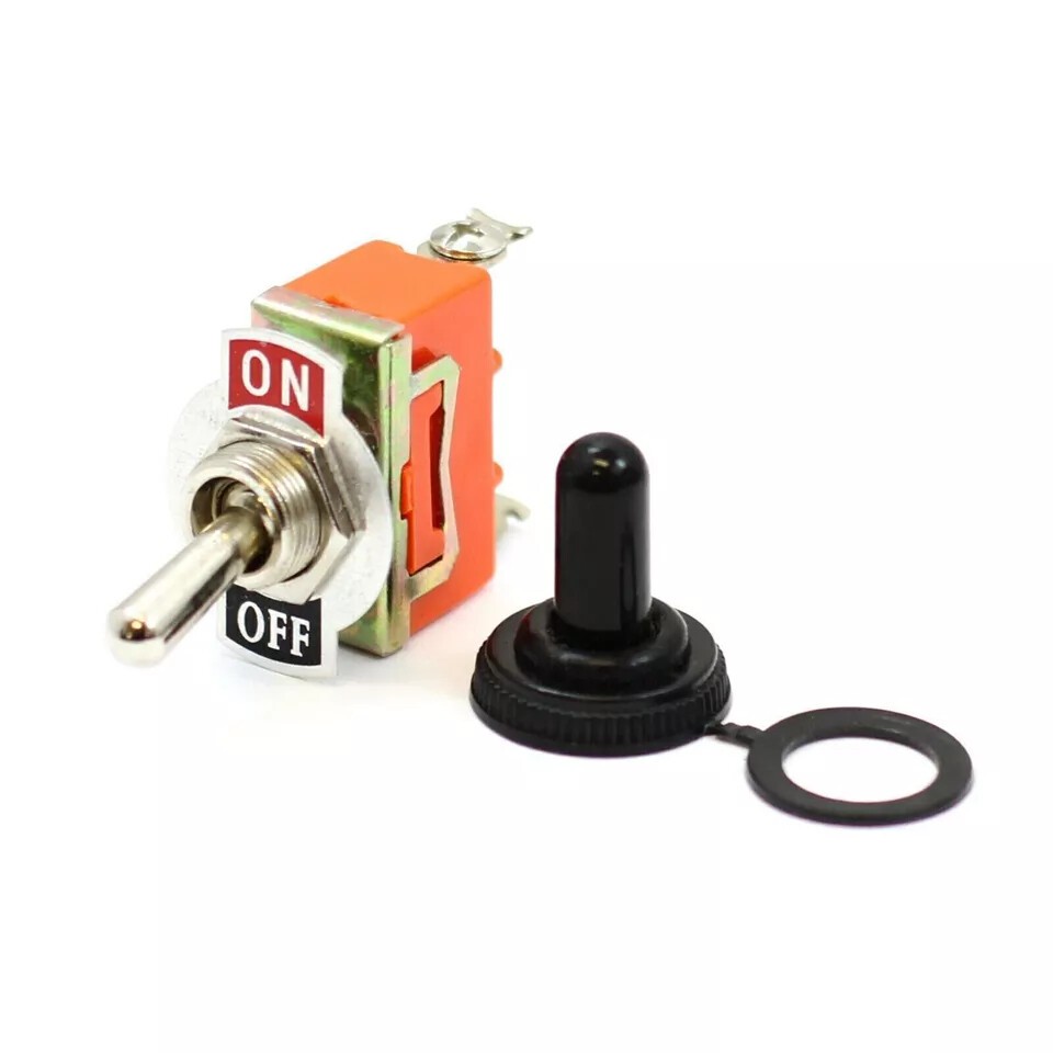 5X SPST Solid Metal Toggle Switch ON/OFF Single Pole 12V for Marine ...