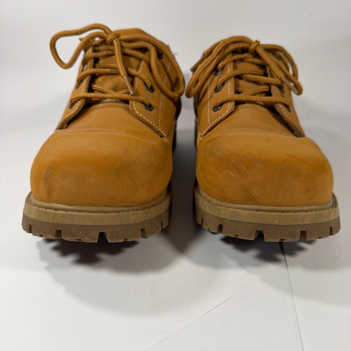 Casual Lace-Up Wrangler Work Boots in Wheat Tan Men main image 2