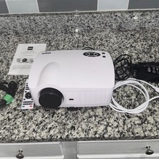 RCA RPJ129 Smart Android Wi-Fi LED Projector 720P HD Built-in Speakers White