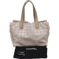 CHANEL Bag: New Travel Line Tote MM A15991 Beige W34 H26 D14cm w/dust bag card;