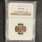 1909 VDB Lincoln Wheat NGC MS 64 RB