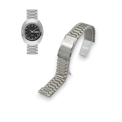Diastar 01570 18mm Silver Color Stainless Steel Watch Bracelet For Rado