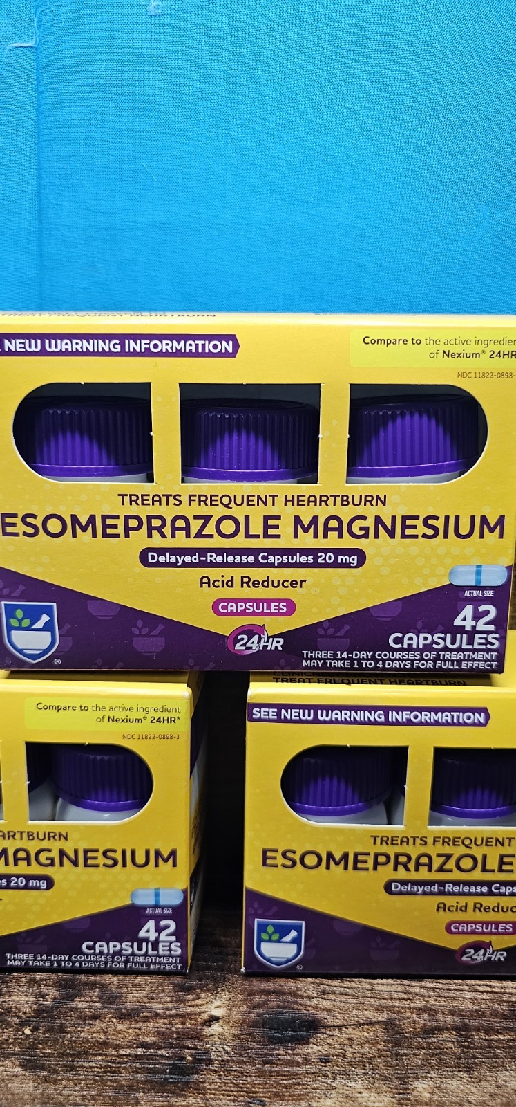 Nexium Rite Aid Rite Aid Esomeprazole Magnesium - Acid Reducer, 20 mg - Exp. June 2026 ...