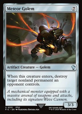 x4 Meteor Golem U MTG Commander: Final Fantasy M/NM, English
