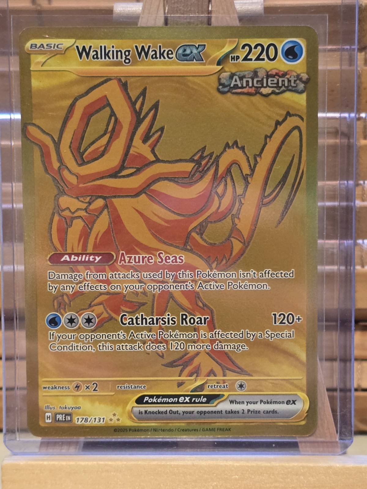 Walking Wake EX 178/131 Gold - PRE EN Prismatic Evolutions Pokemon - NM