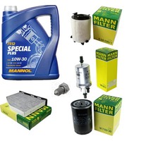 Mann Inspektionspaket 5L Mannol Special Plus 10W-30 FüR Audi A3 1.6 VW Golf
