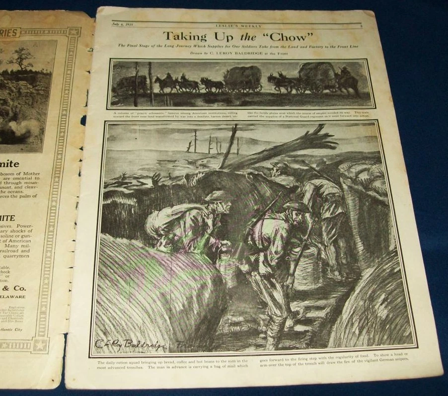 ORIGINAL WW1 JULY 6, 1918 LESLIE'S ILLUSTRATED WEEKLY: THE WAR IN PICTURES - Image 2 of 4