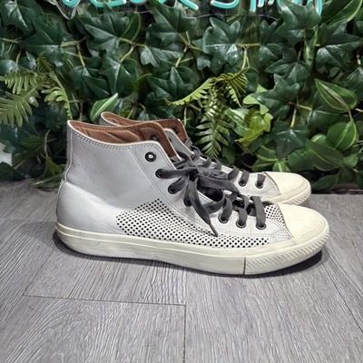 CONVERSE X JOHN VARVATOS HIGH TOP Leather GREY SHOES Limited Edition Men 11