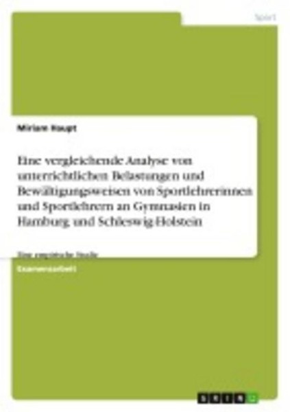 Eine Vergleichende Analyse Von Unterrichtlichen Belastungen Und BewäLtigungsweis-image