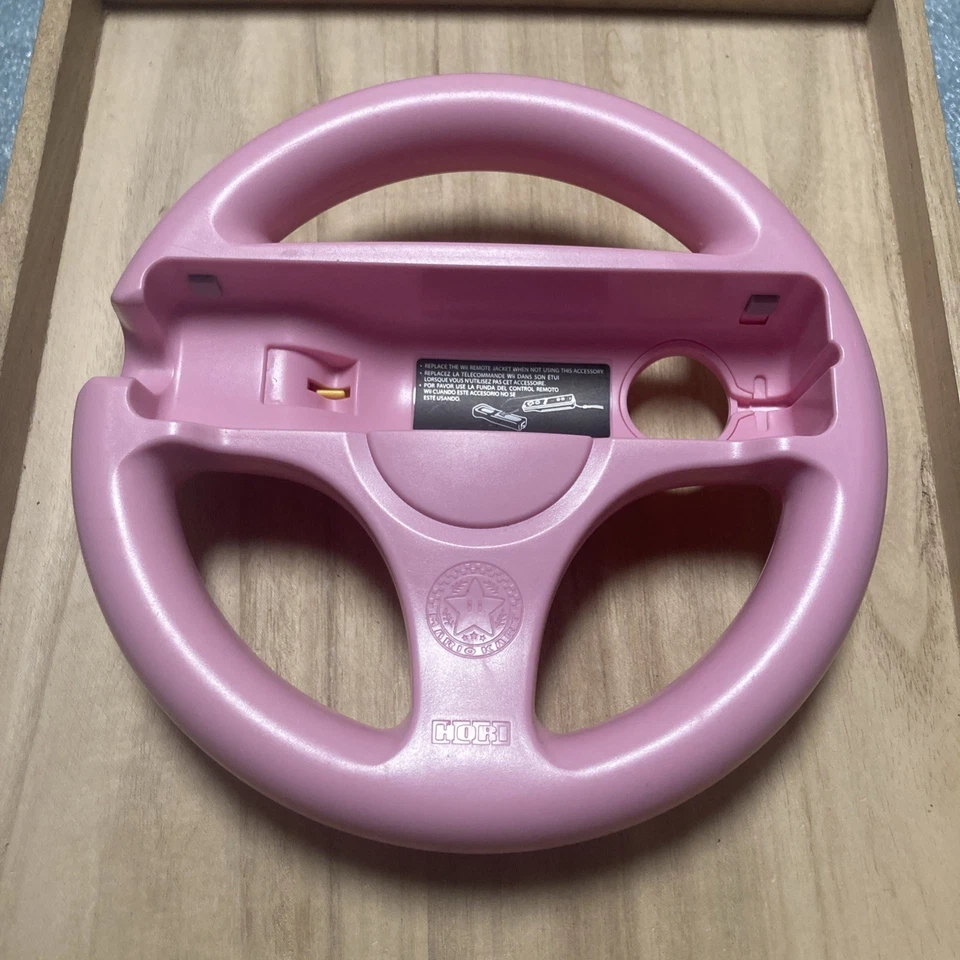 Hori Mario Kart Princess Peach Pink Steering Racing Wheel Wii GREAT CONDITION - Image 2 of 4