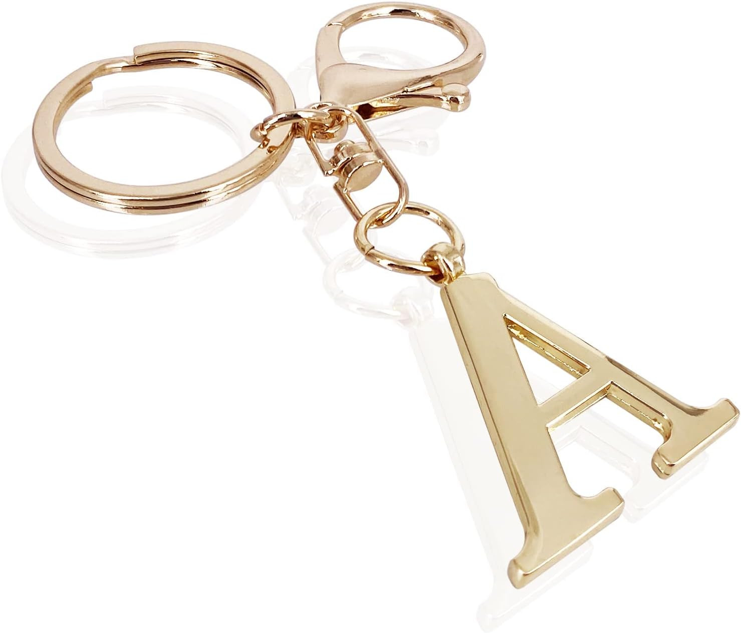 Gold Letter A-Z Keychain Bag Charms