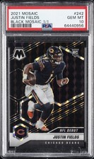 2021 PANINI MOSAIC BLACK MOSAIC 1/1 #242 JUSTIN FIELDS 1/1 PSA 10