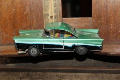 Vintage Tin Litho 1959 Japan Ford Fairlane Tada Seisakusho
