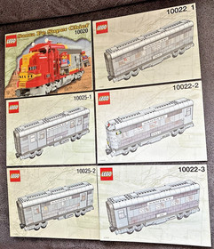 LEGO 10020 10022 10025 SANTA FE + WAGONS - 6 X GENUINE INSTRUCTIONS 👍