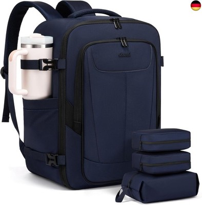 LOVEVOOK Handgepäck Rucksack, 40L Groß Reiserucksack Flugzeug 17,3 Zoll Travel B