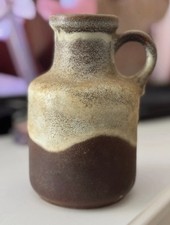 Vintage West German Pottery Jug Vase | W Germany 14-70 | Fat Lava  1960s 70s