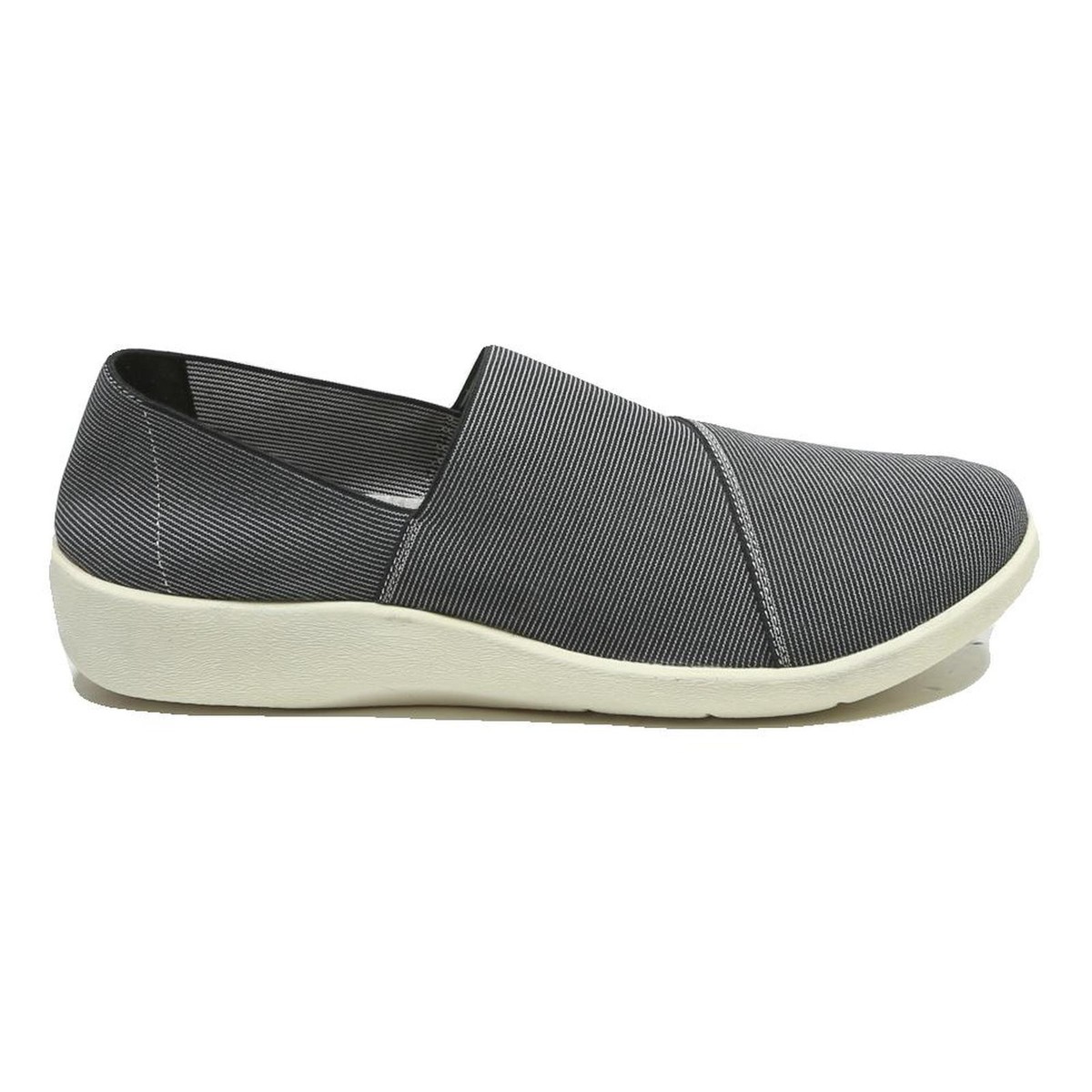 CLARKS Womens Black Slip On Trainers Synthetic UK Comfortable